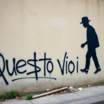 Questo puoi vederlo: un graffito poetico su un muro abbandonato