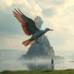 Questo puoi vederlo: una farfalla monarca in migrazione che attraversa un prato