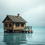 Questo puoi vederlo: una casa sull’acqua che raccoglie la pioggia per uso domestico