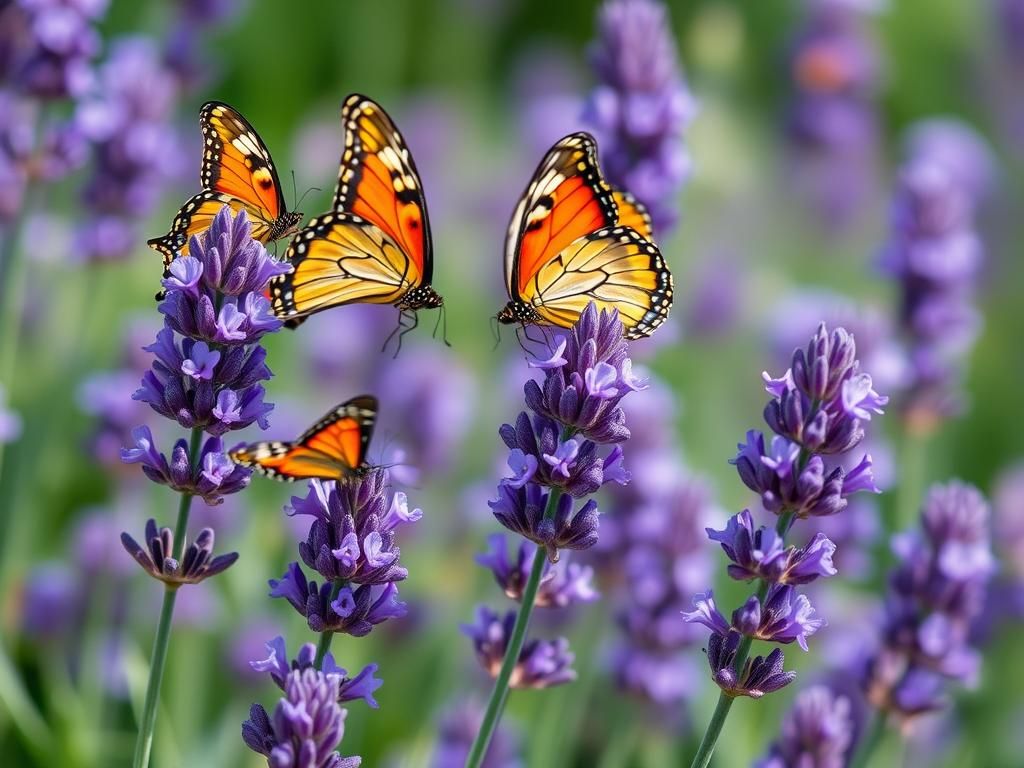 Questo puoi vederlo: una fioritura di lavanda che attira api e farfalle