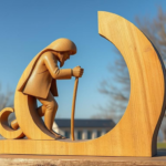 Questo puoi vederlo: una scultura di legno che invita al tocco