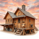 Questo puoi vederlo: un asilo con pareti di legno non trattato e colori naturali