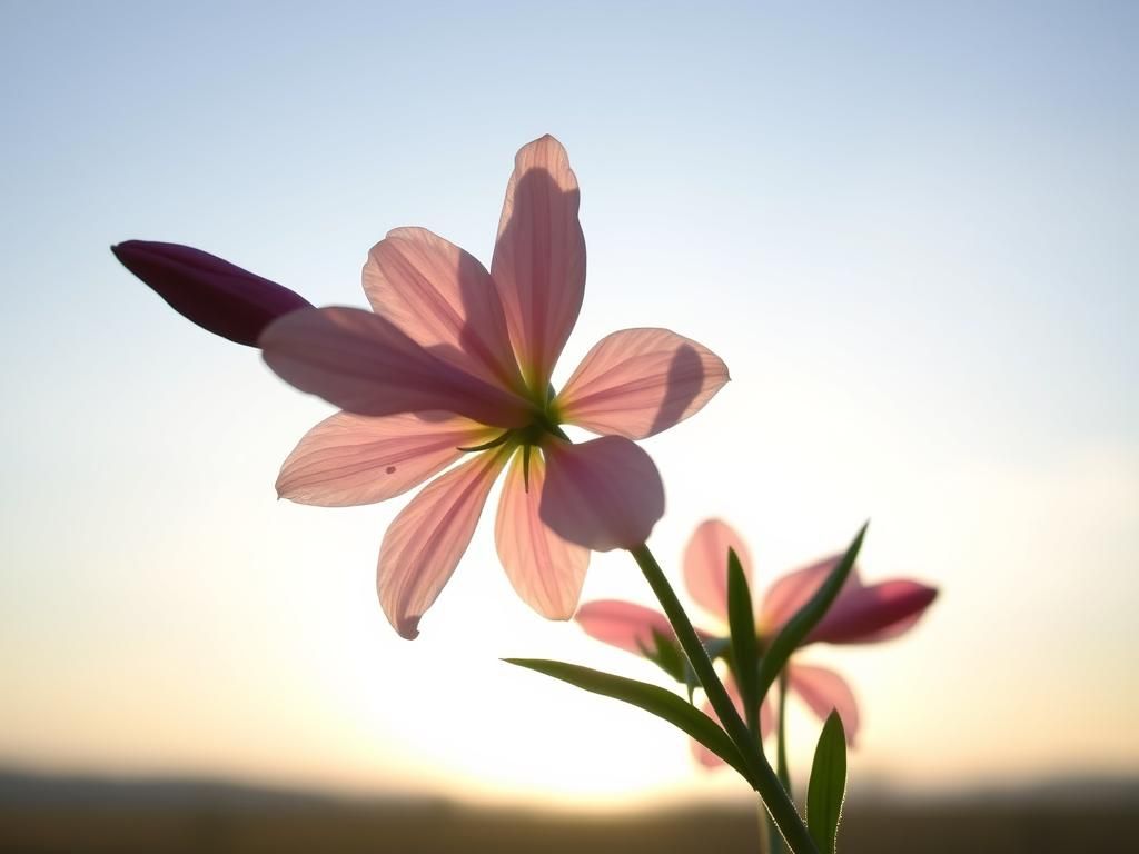 Questo puoi vederlo: un fiore che si apre al primo sole del mattino