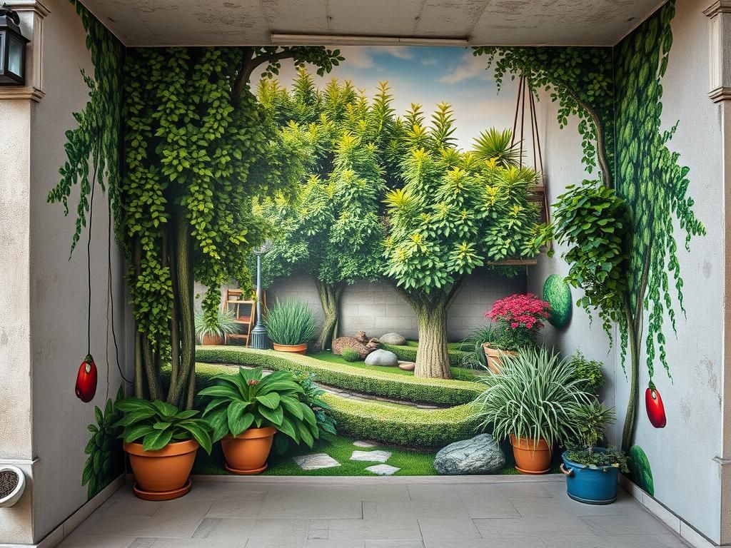 Questo puoi vederlo: un murale che trasforma un sottopasso in un giardino