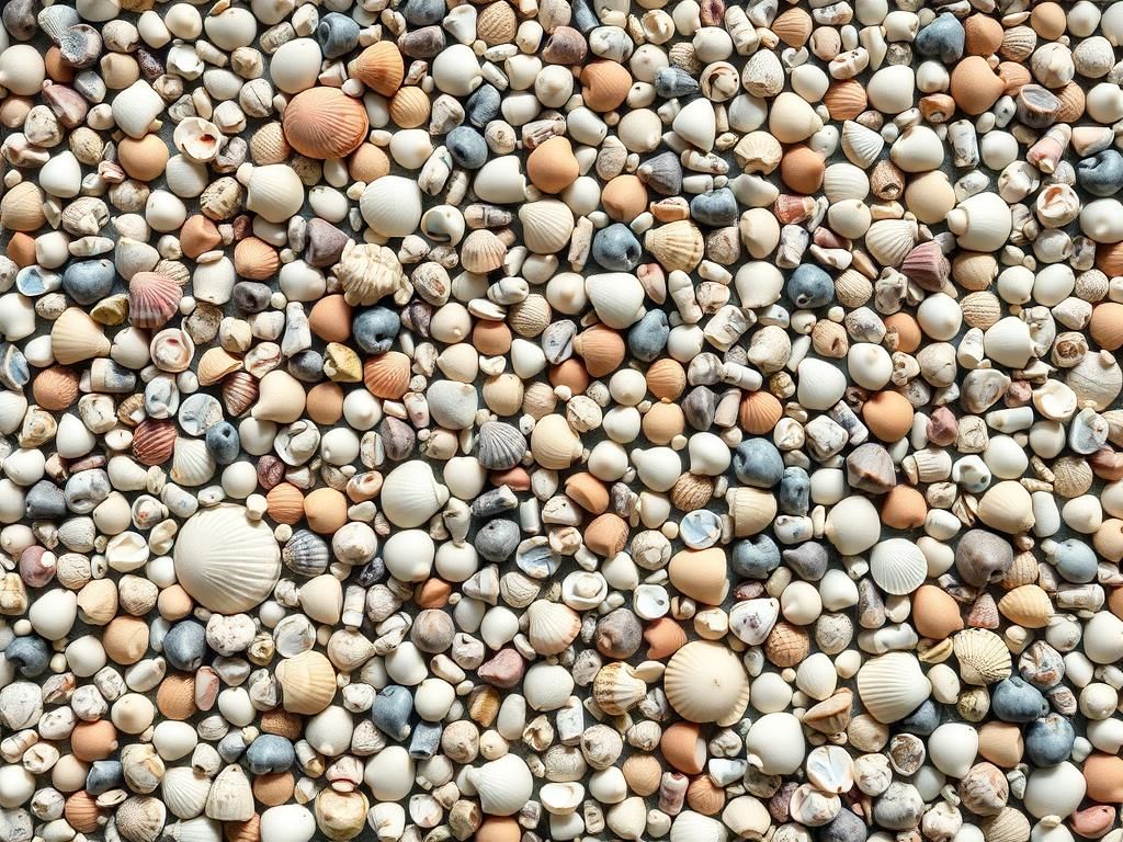 Questo puoi vederlo: un mosaico di conchiglie su un muro di mare