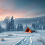 Questo puoi vederlo: un campo di bucaneve che spunta sotto la neve
