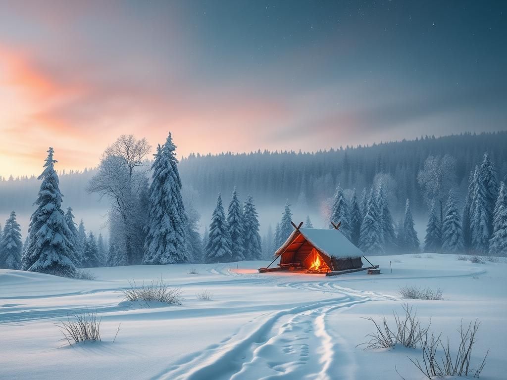 Questo puoi vederlo: un campo di bucaneve che spunta sotto la neve