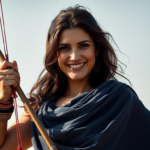 Questo puoi vederlo: una donna che si aggiusta il velo con un sorriso appena accennato