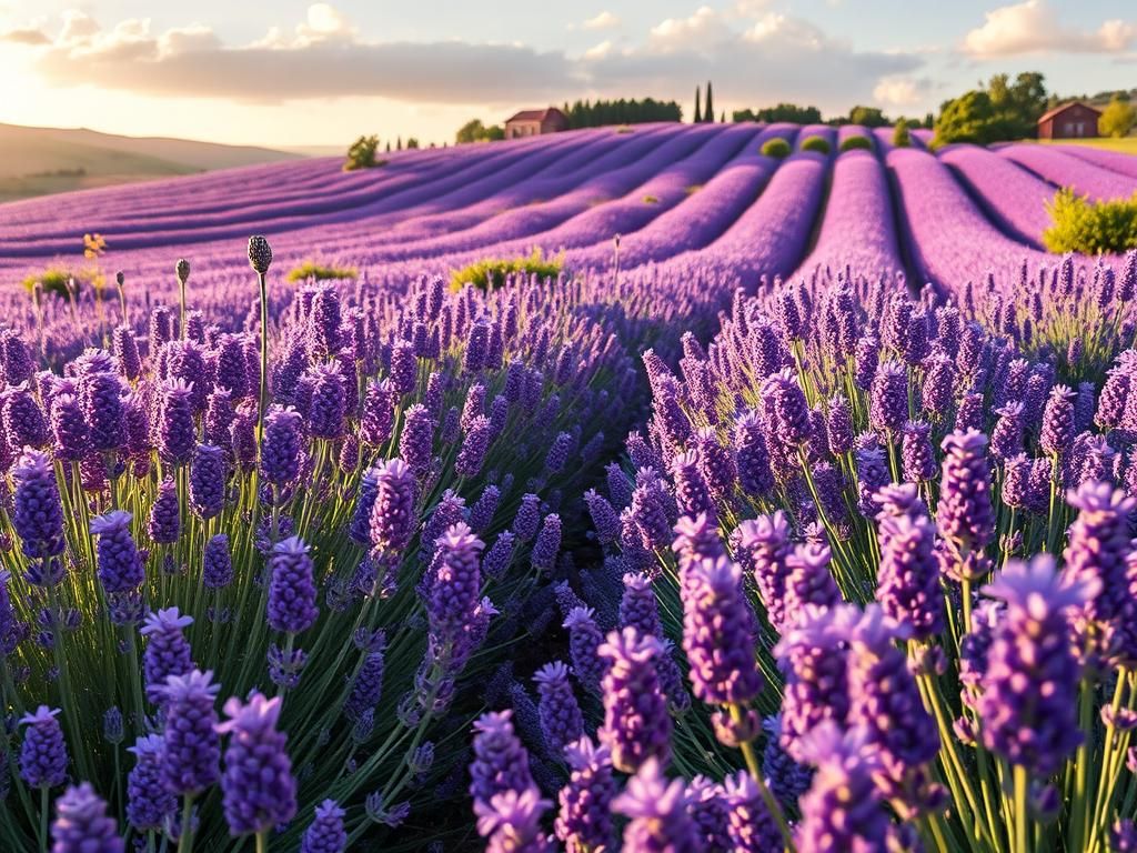Questo puoi vederlo: un campo di lavanda che si perde all’orizzonte