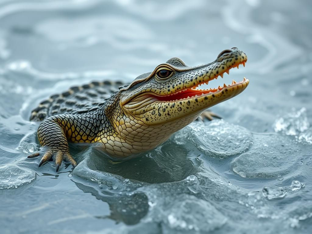 Questo puoi vederlo: il primo croco che rompe la crosta gelata del terreno