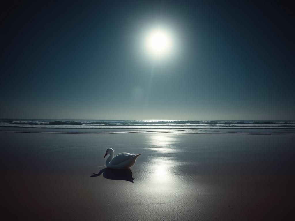 Questo puoi vederlo: le onde che si infrangono dolcemente su una spiaggia deserta