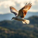 Questo puoi vederlo: un gabbiano che si alza in volo con il sole alle spalle